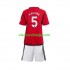 Camisola Manchester United Harry Maguire 5 Criança Equipamento Primeiro 2023-2024 Manga Curta